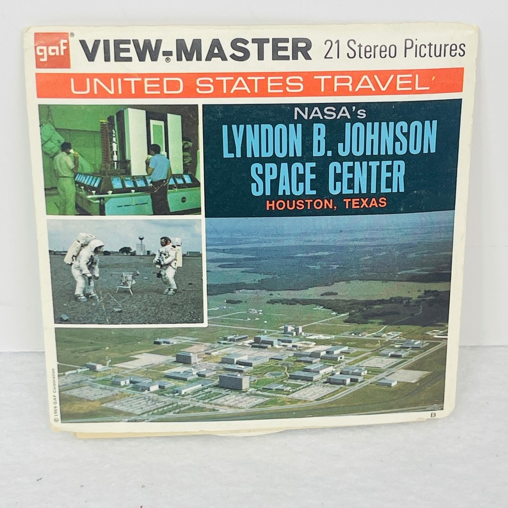 Vintage GAF View-Master NASA Lyndon B Johnson Space Center 3 Reel Set A 425 1969